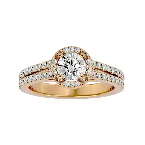 Solitaire ring model 3D print model