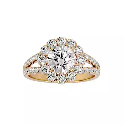 Solitaire ring model 3D print model