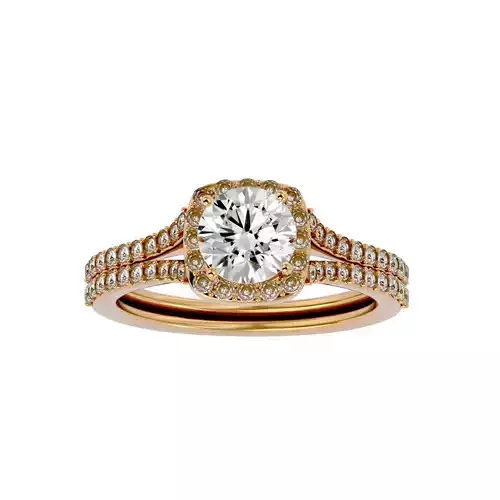 Solitaire ring model 3D print model