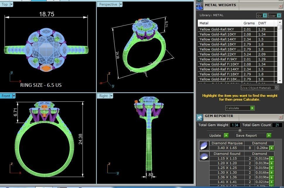 Solitaire ring model 3D print model_2