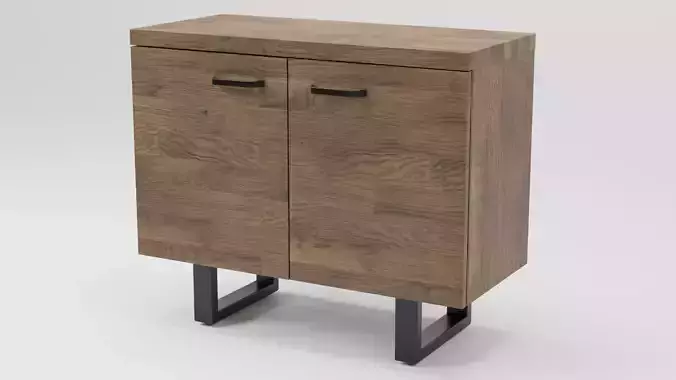 TIMBER 2 Door Sideboard Dark Wood