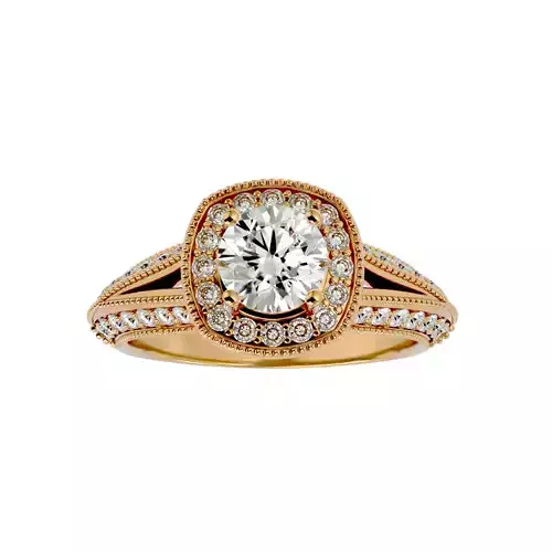 Solitaire ring model 3D print model