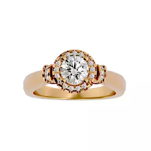 Solitaire ring model 3D print model