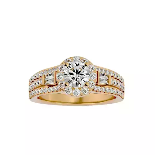 Solitaire ring model 3D print model