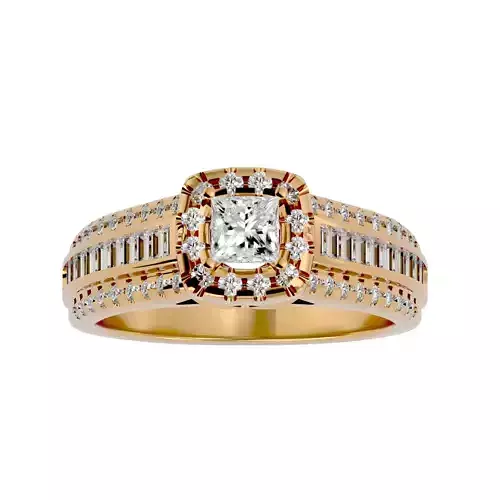 Solitaire ring model 3D print model