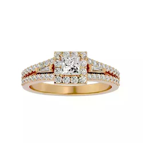 Solitaire ring model 3D print model