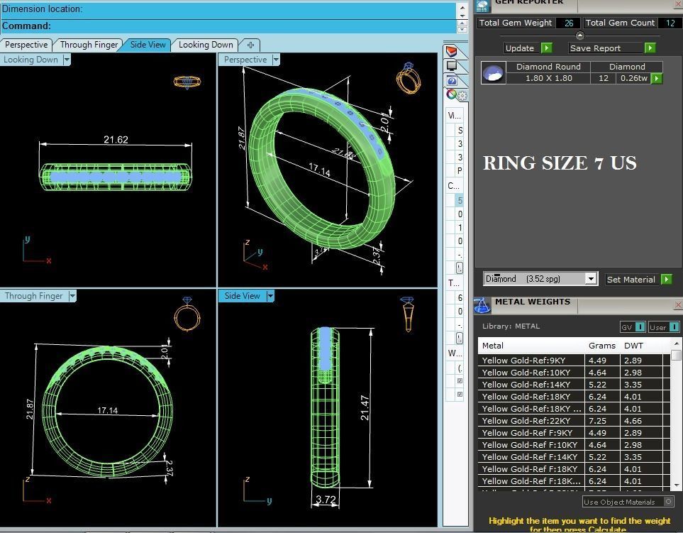 Solitaire ring model 3D print model_2