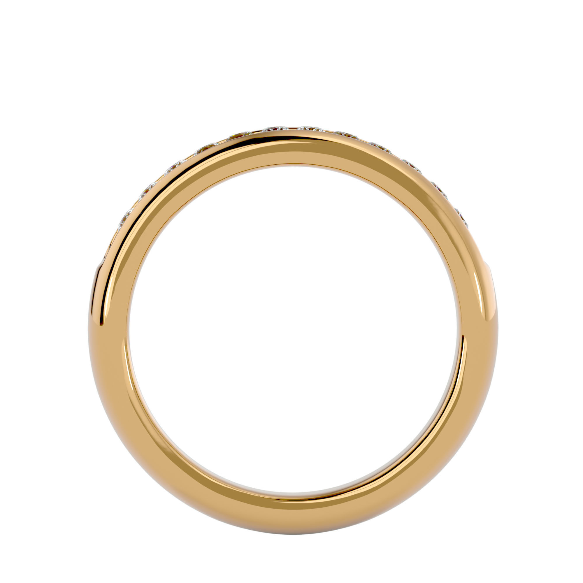 Solitaire ring model 3D print model_6