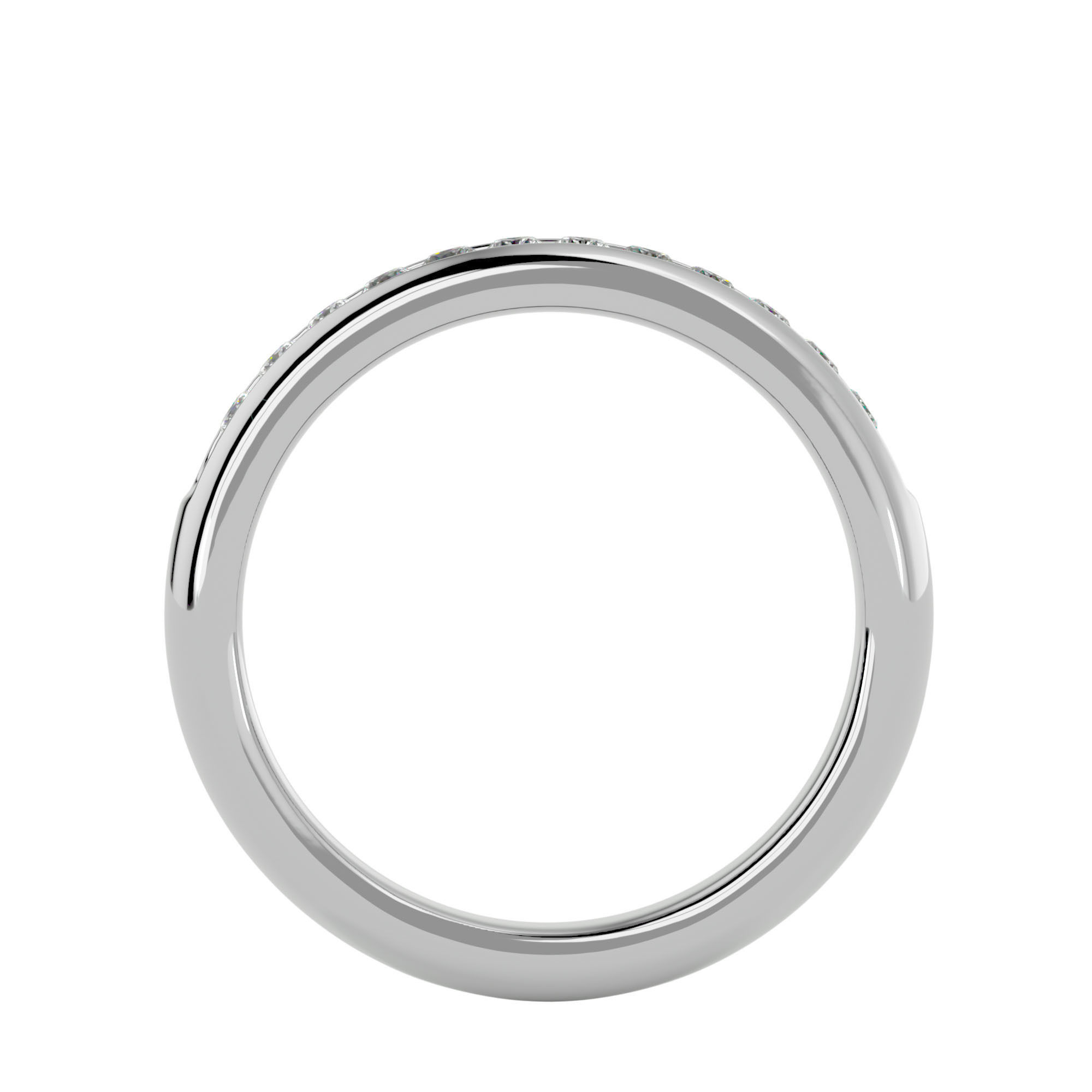 Solitaire ring model 3D print model_5