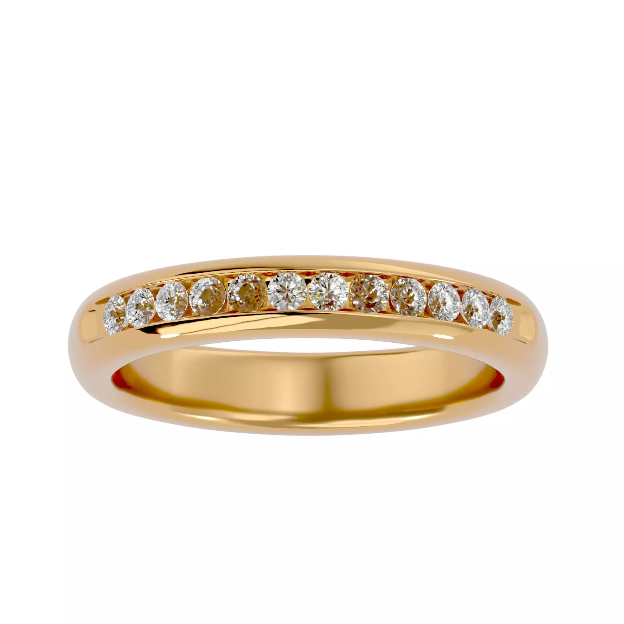 Solitaire ring model 3D print model_0