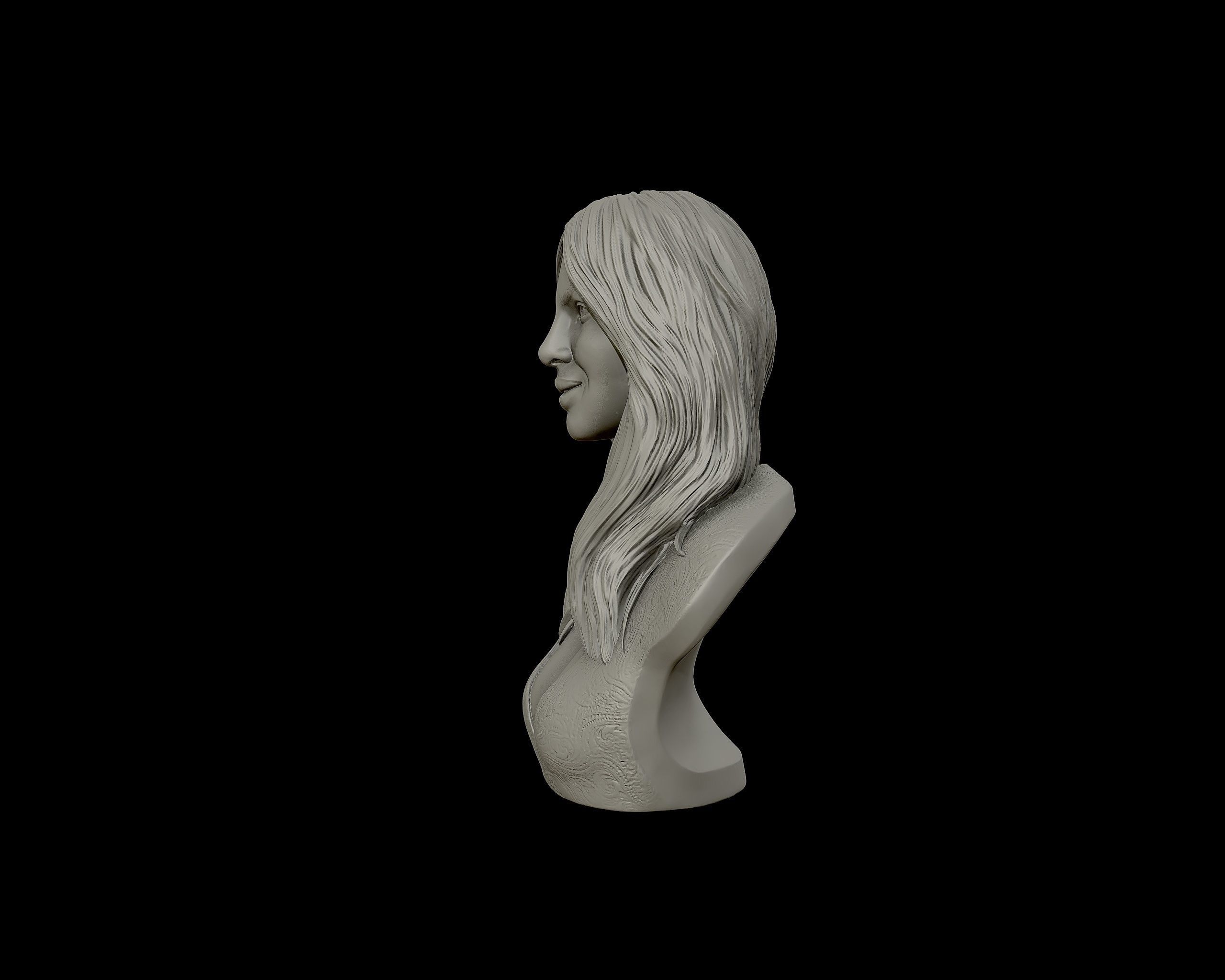 Priyanka Chopra 3D Portrait Sculpture 3D print model_26