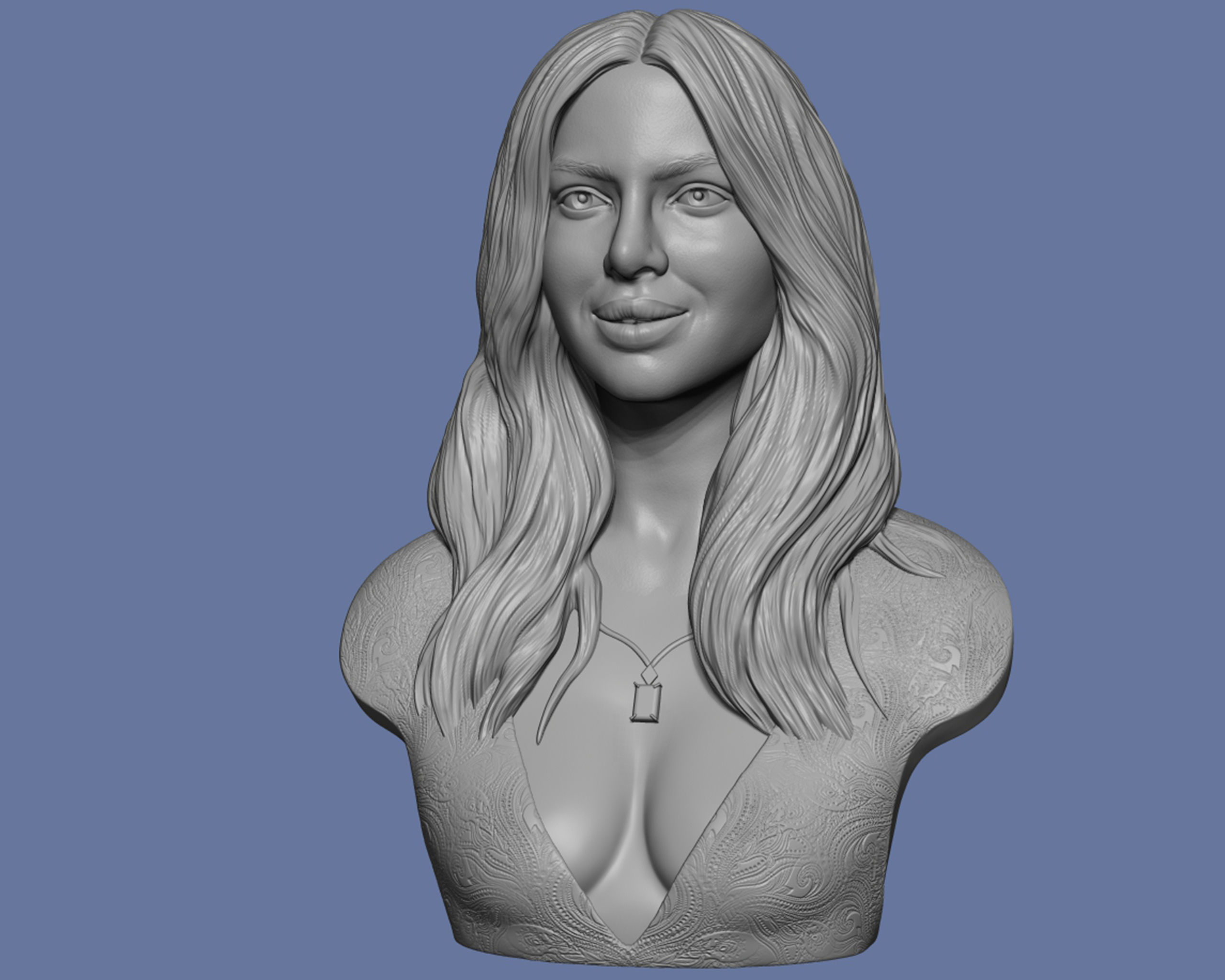 Priyanka Chopra 3D Portrait Sculpture 3D print model_20