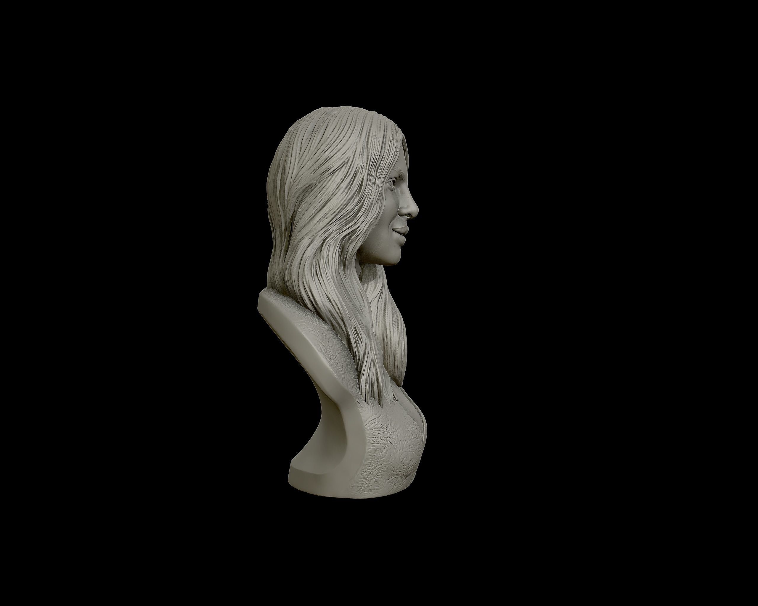 Priyanka Chopra 3D Portrait Sculpture 3D print model_29