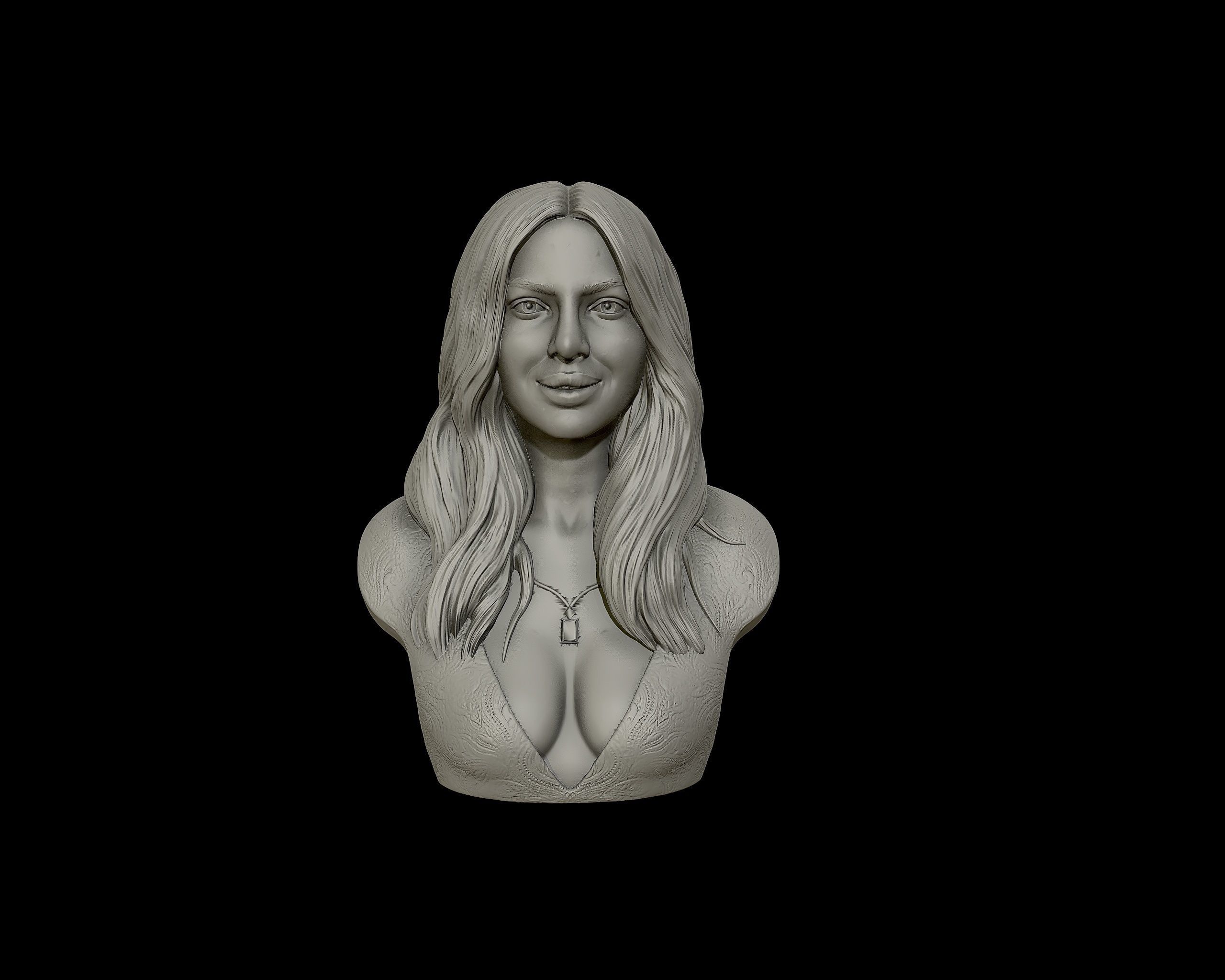 Priyanka Chopra 3D Portrait Sculpture 3D print model_21