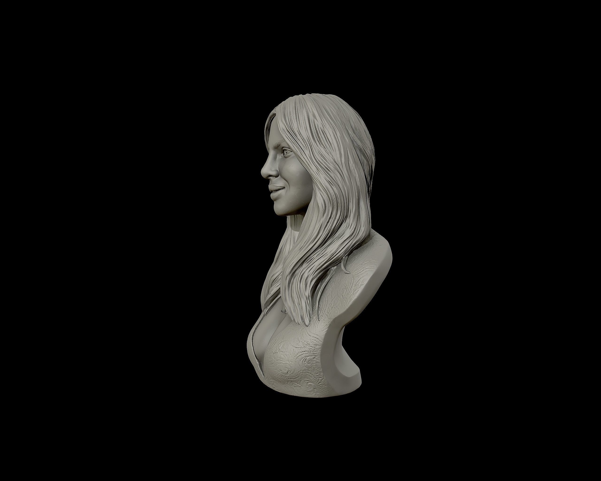Priyanka Chopra 3D Portrait Sculpture 3D print model_25