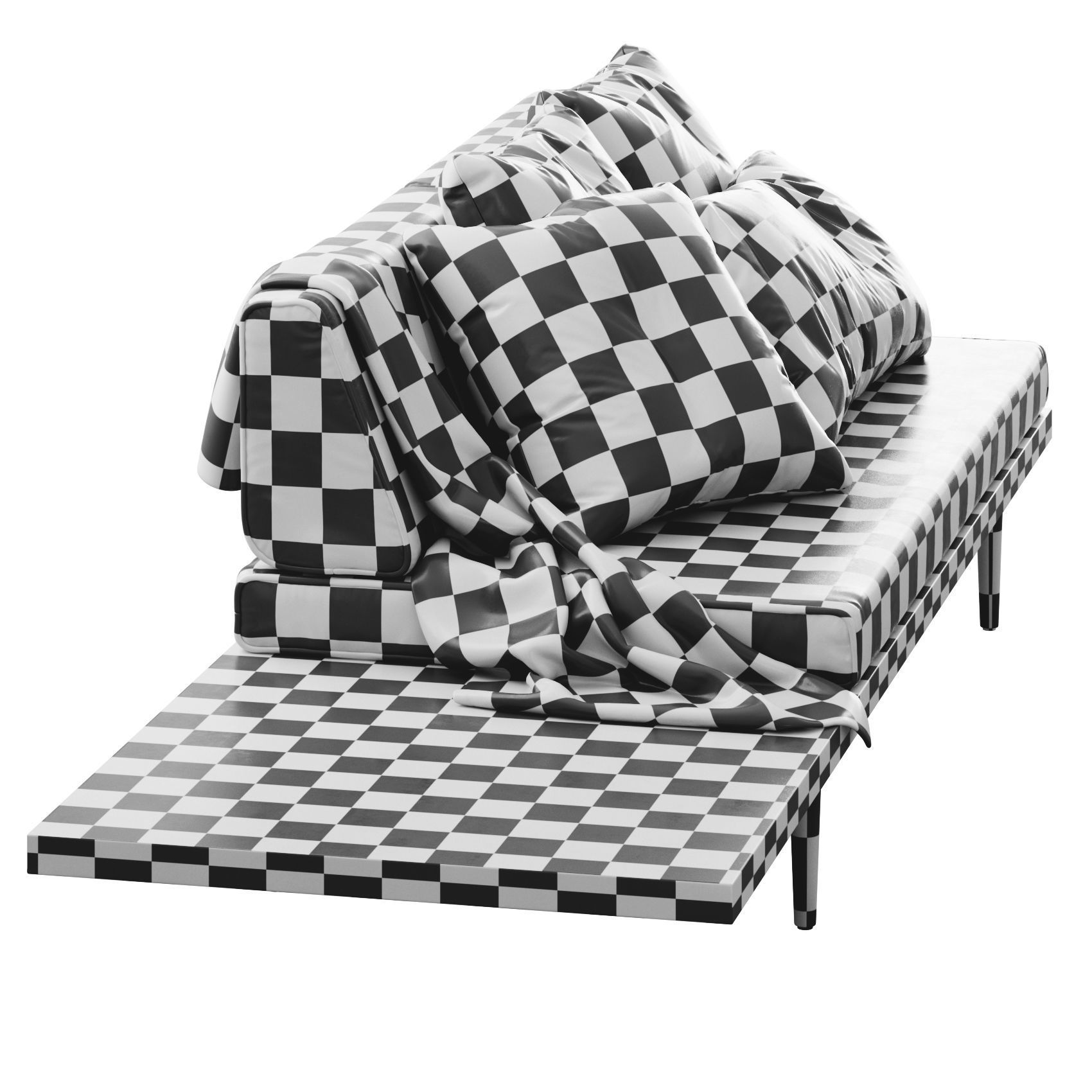 Daybed sectional by Casara Modern 3D model_4