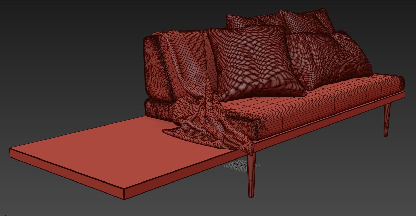 Daybed sectional by Casara Modern 3D model_15