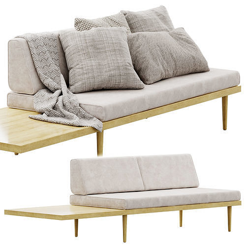 Daybed sectional by Casara Modern 3D model