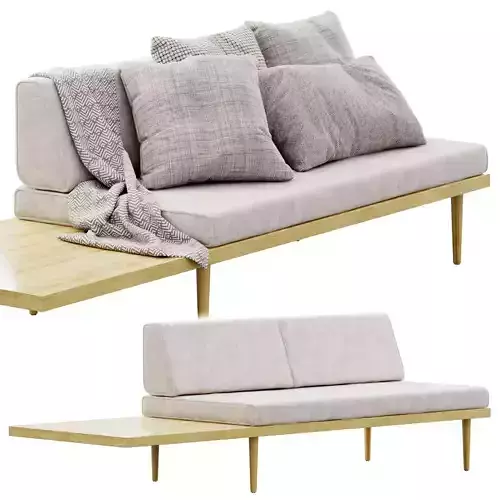 Daybed sectional by Casara Modern 3D model