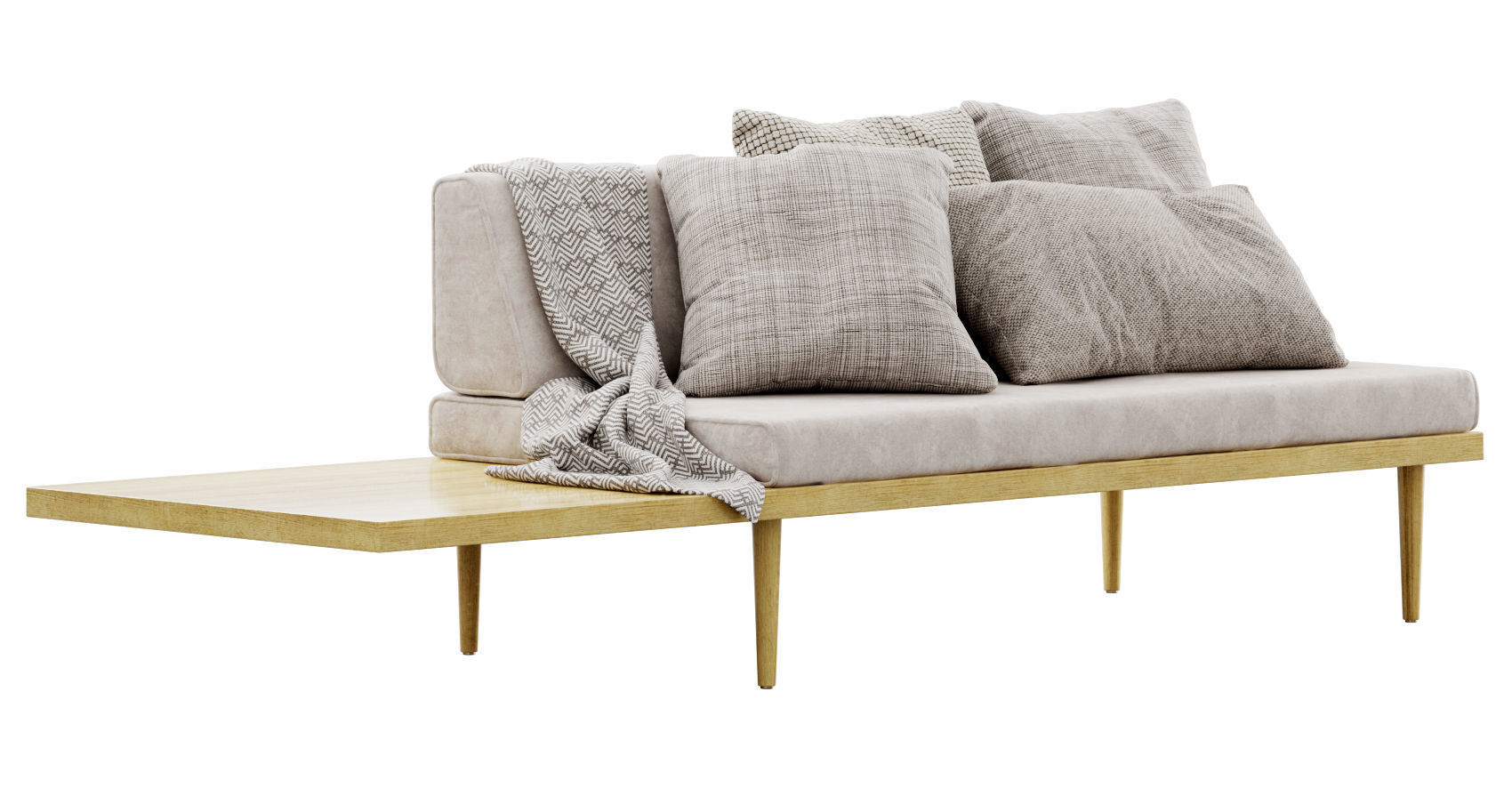 Daybed sectional by Casara Modern 3D model_8
