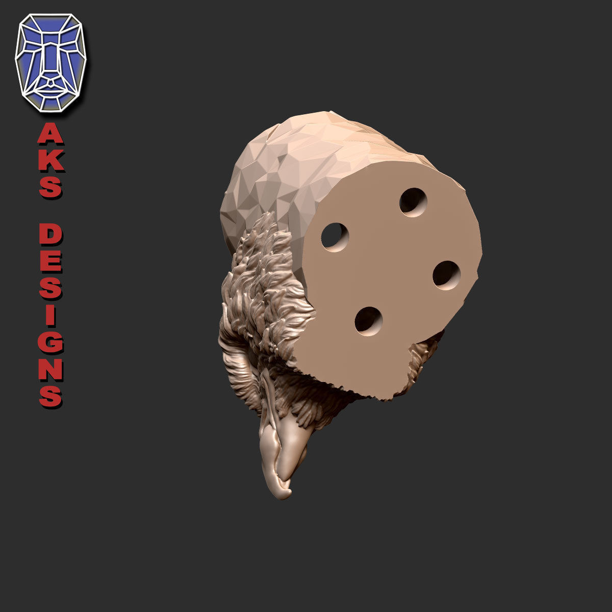 Eagle version 1 Flowerpot 3D print model_8