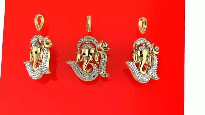ganesh pendant 3D print model