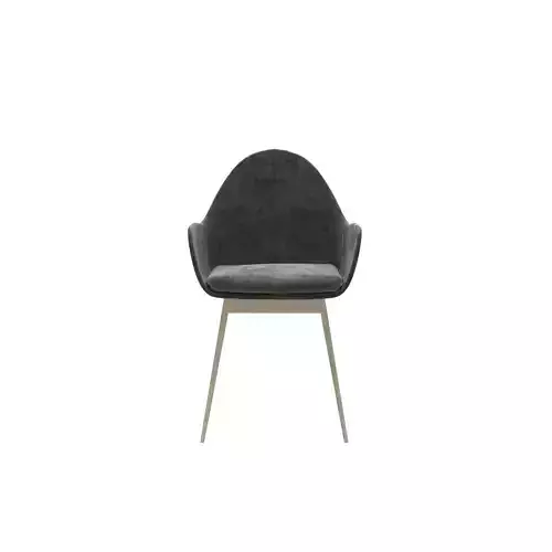 A chair with a padded back