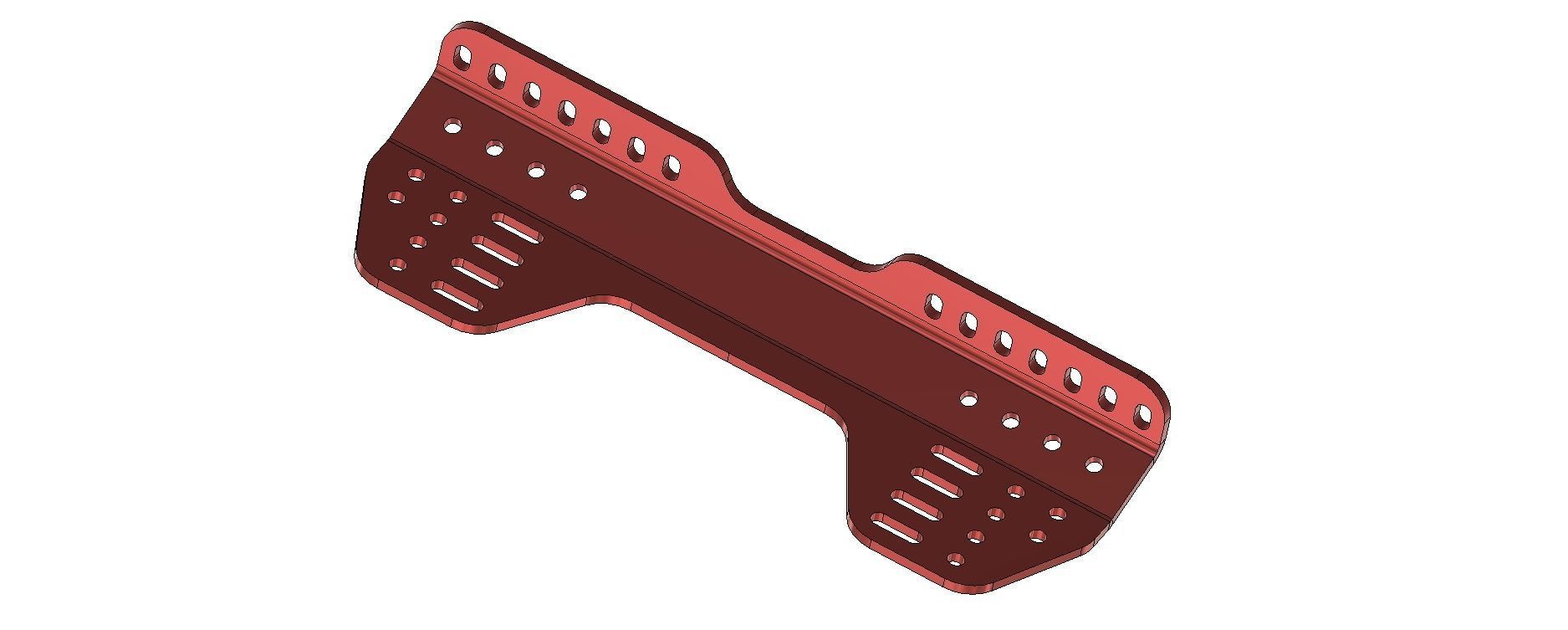 Racing Seat Mount  3D print model_3