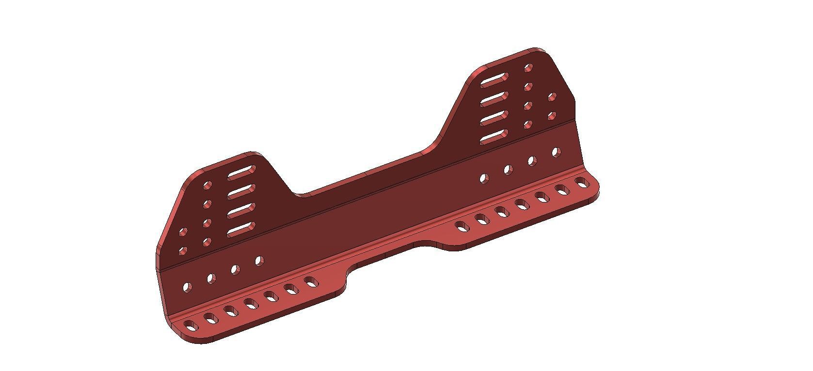 Racing Seat Mount  3D print model_1