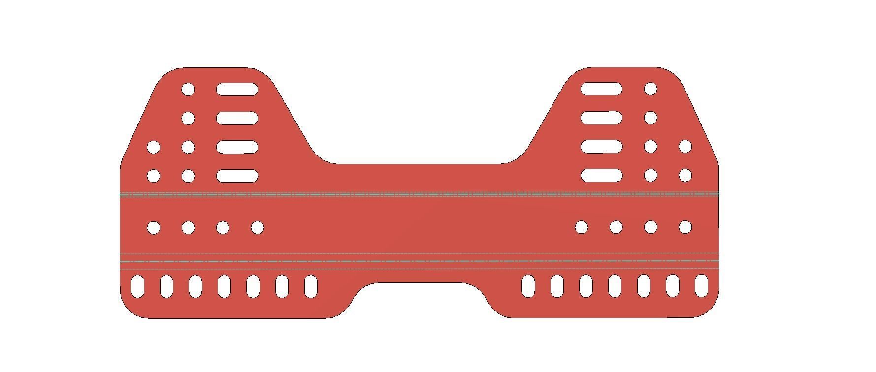 Racing Seat Mount  3D print model_4