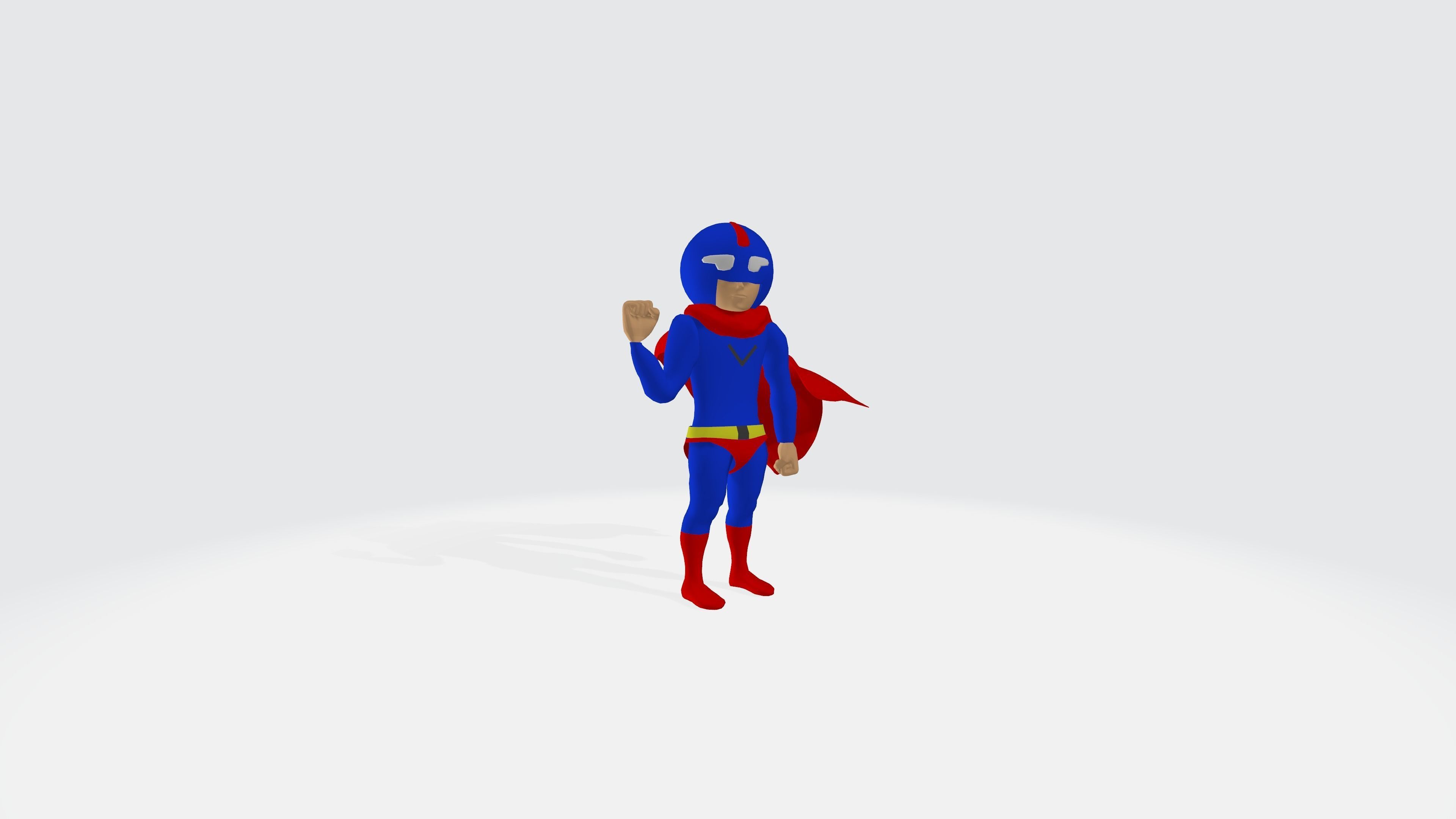 3D Super Man Cartoon 3D model_18