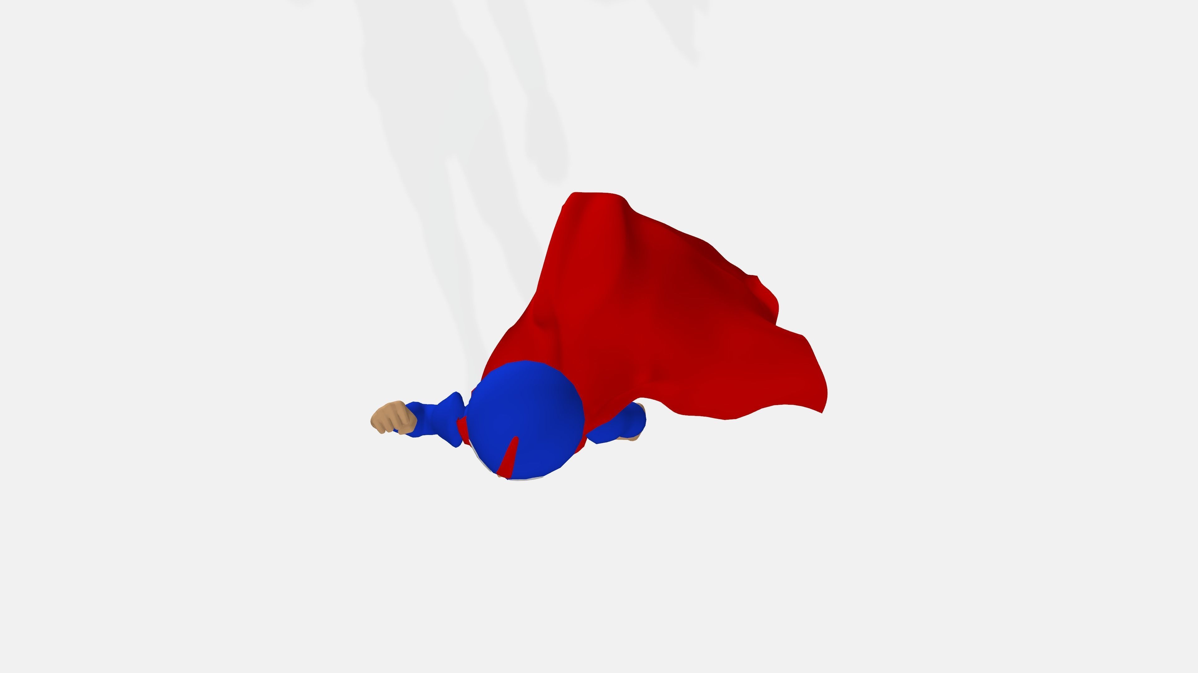 3D Super Man Cartoon 3D model_24