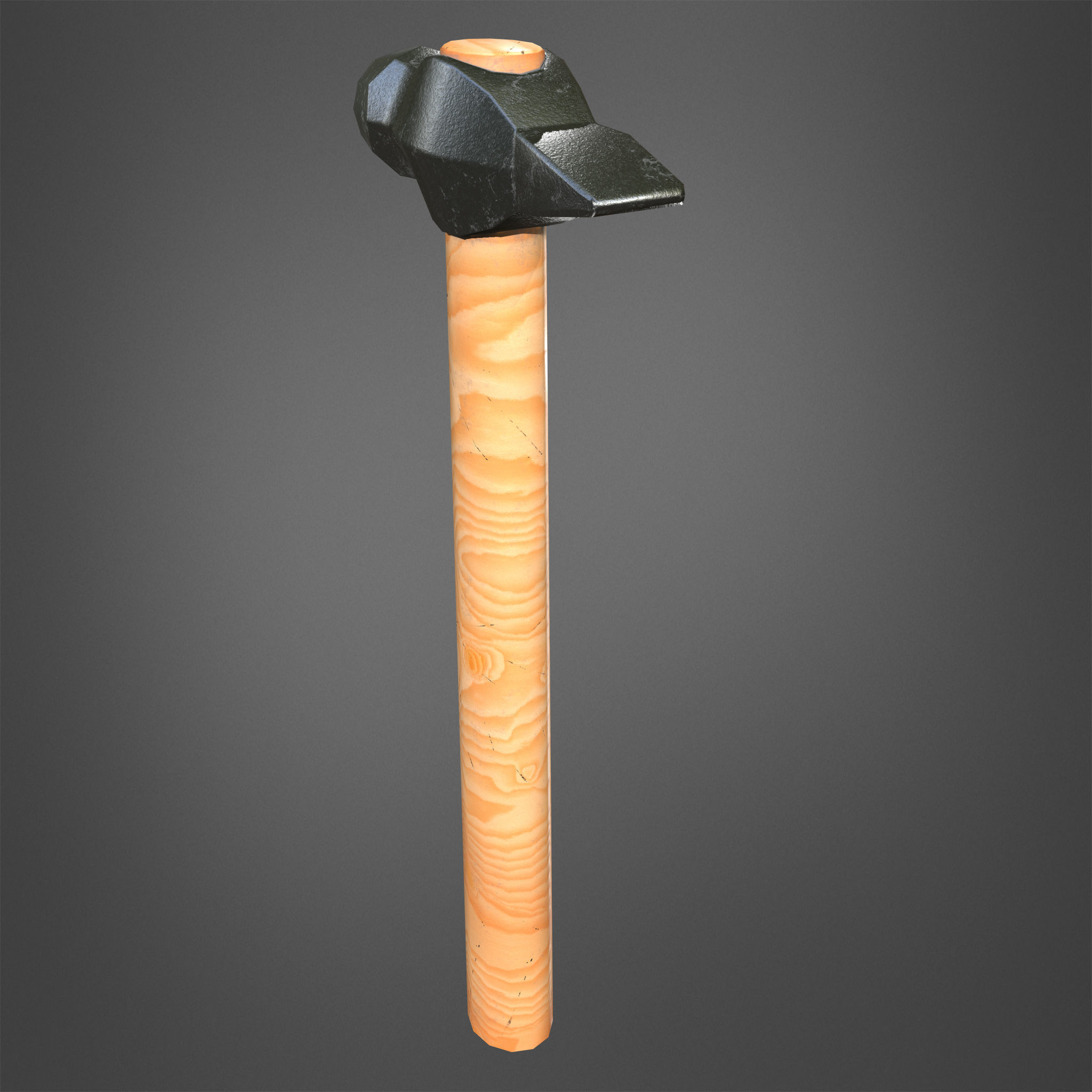 Hammer Realistic Low-poly 3D model_12