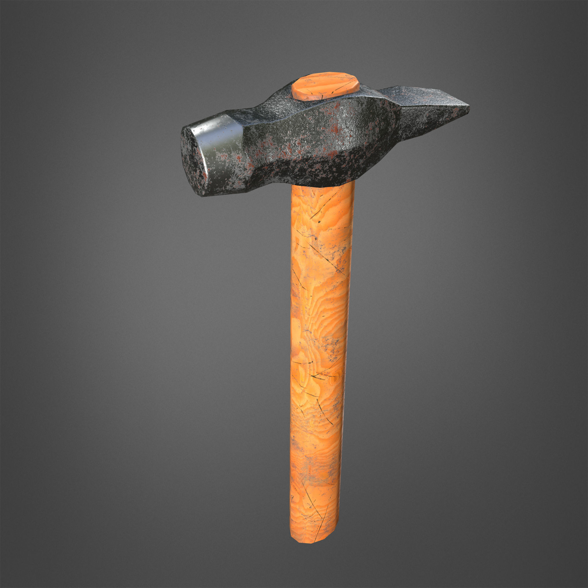 Hammer Realistic Low-poly 3D model_9