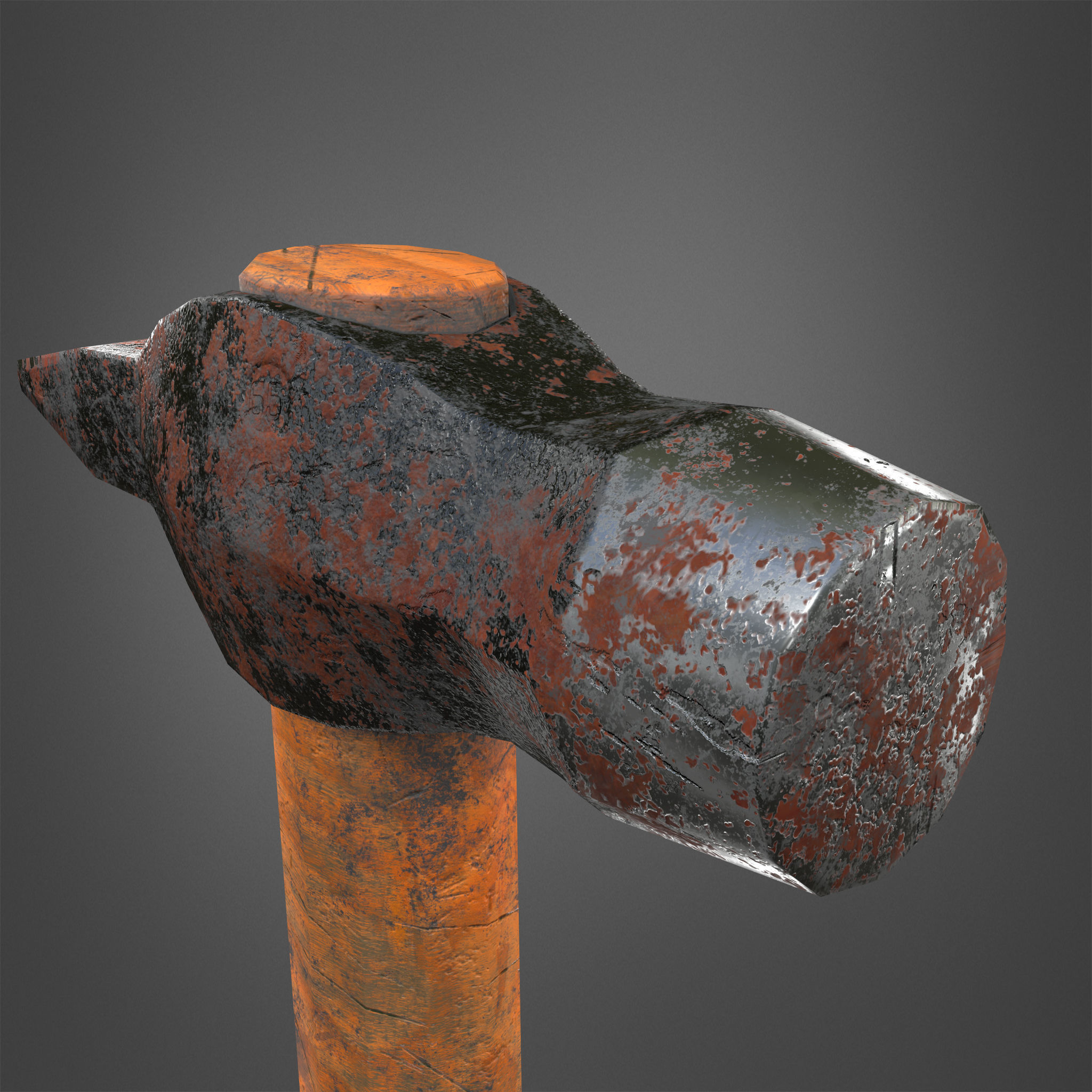Hammer Realistic Low-poly 3D model_18