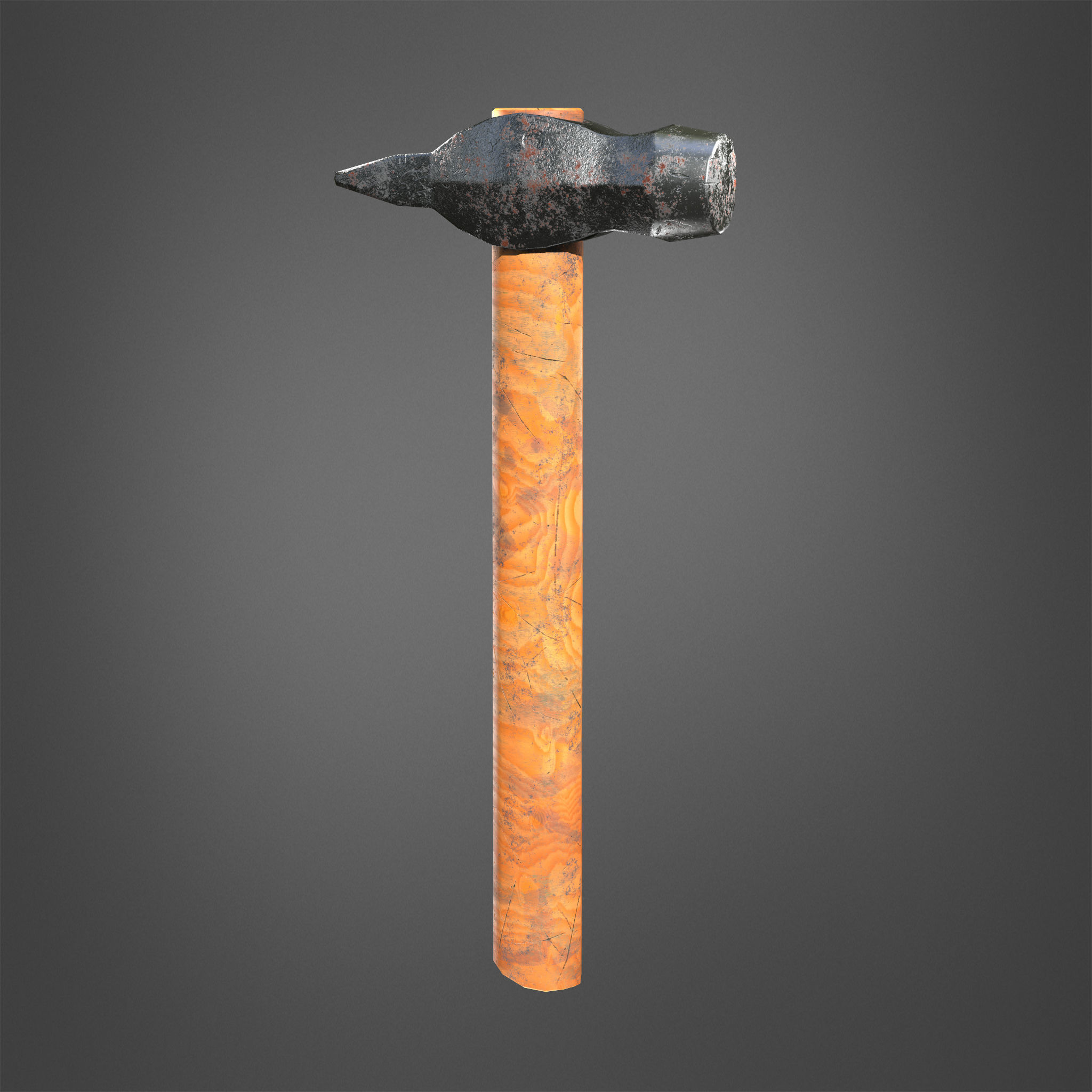 Hammer Realistic Low-poly 3D model_5