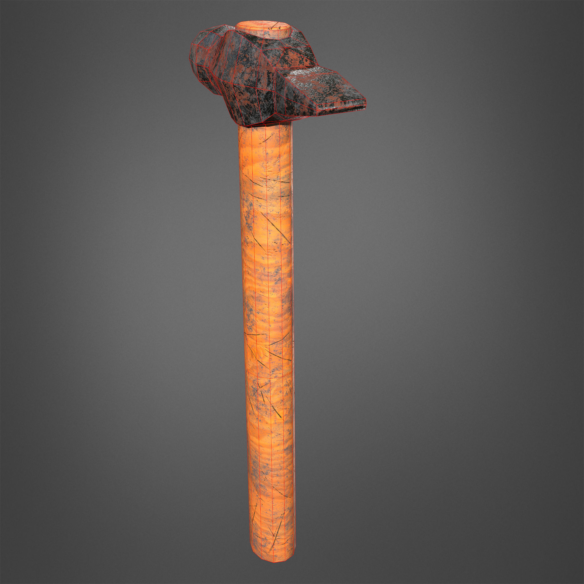 Hammer Realistic Low-poly 3D model_15