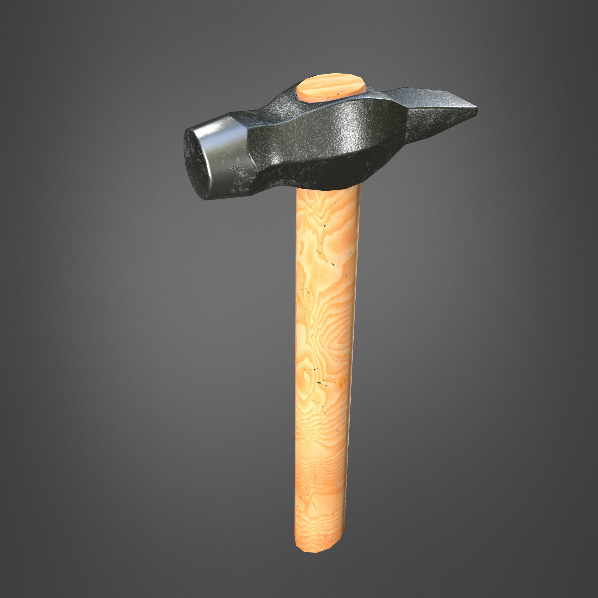 Hammer Realistic Low-poly 3D model_8