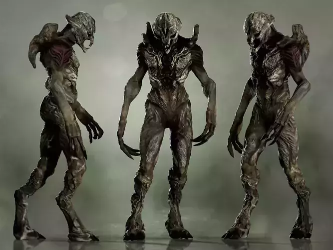 River Ghost from Predators Low-poly 3D model