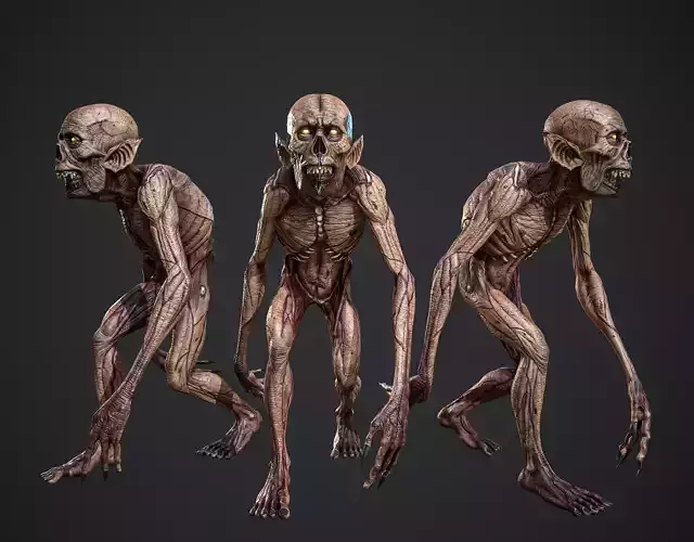 Corpse eater Low-poly 3D model