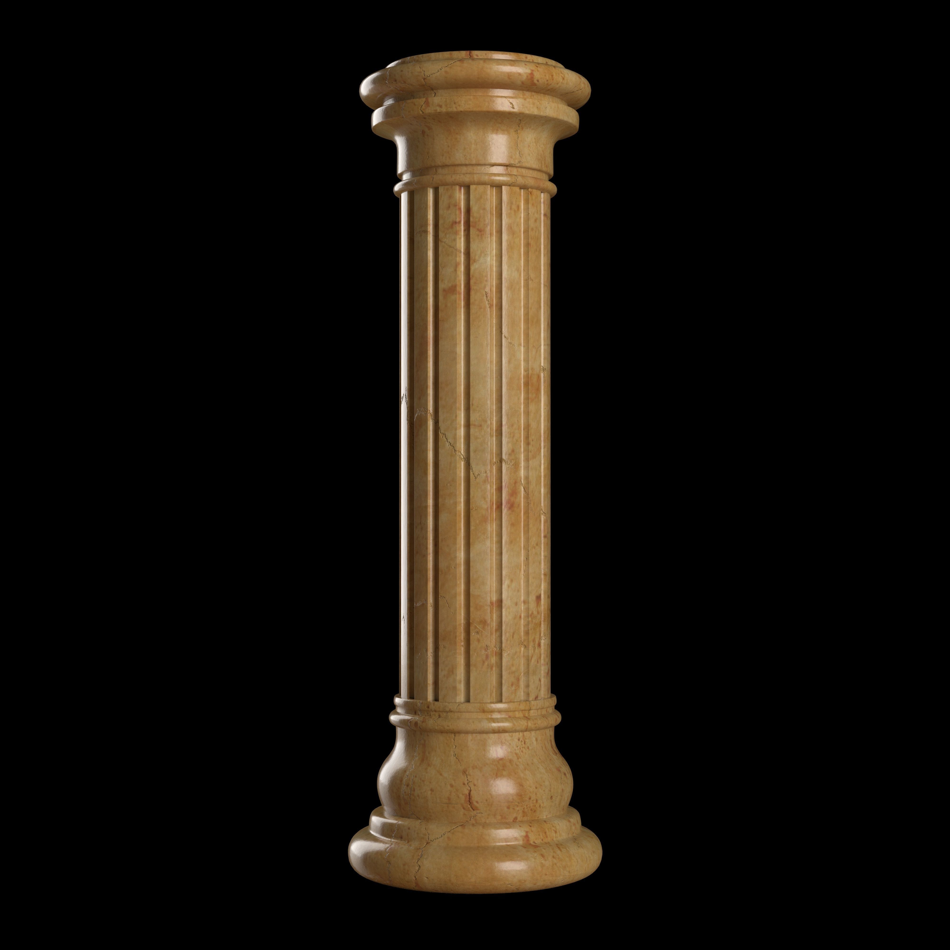 Pillar01 marble column 3D model_2