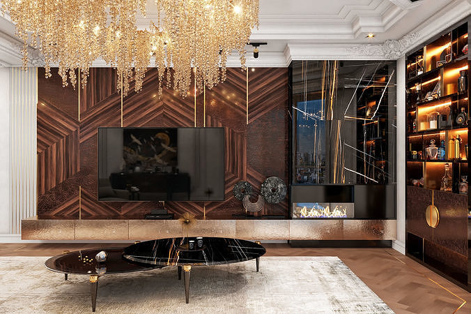 Interior Scene-1 for 3D Studio MAX and Corona Renderer 3D model