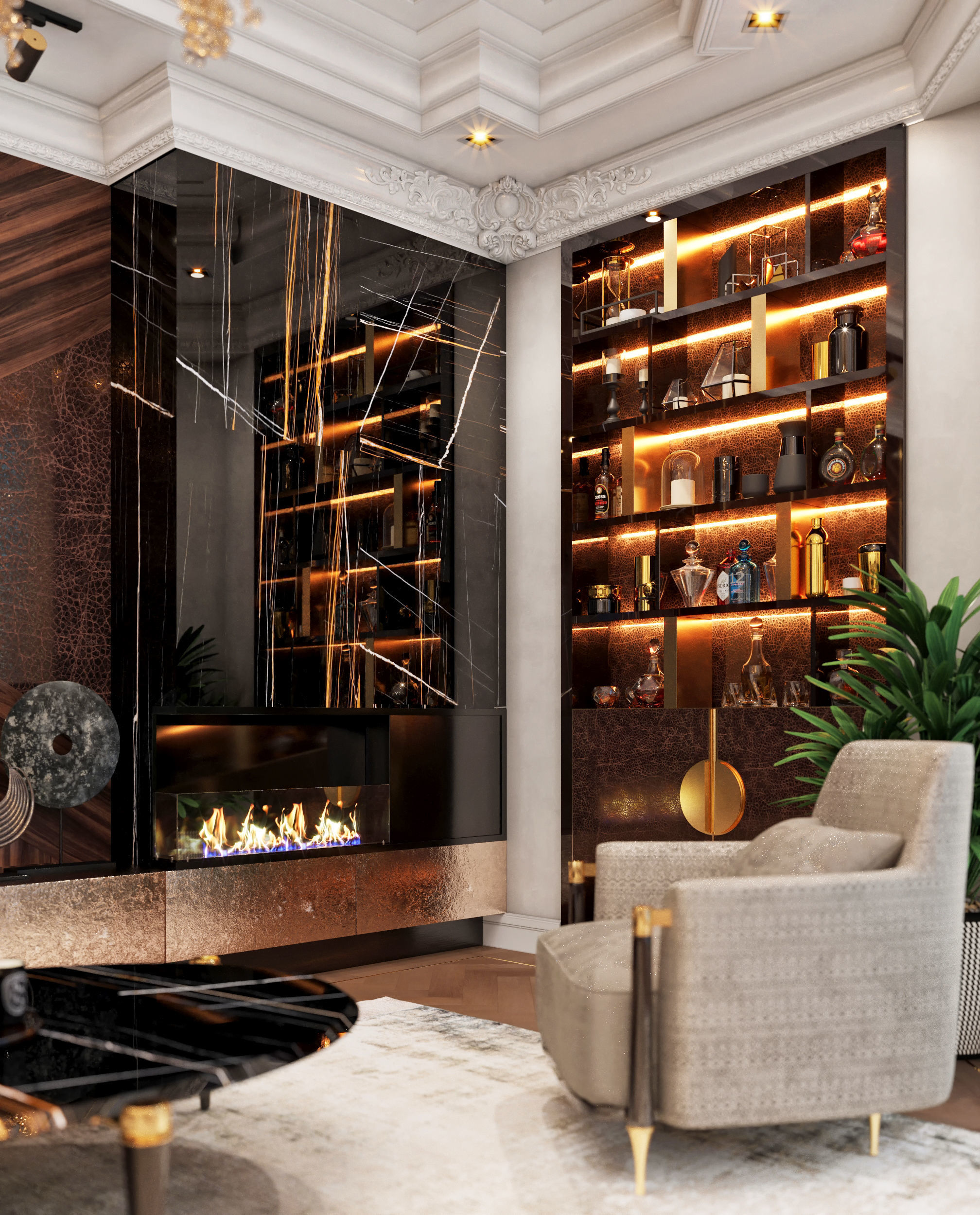 Interior Scene-1 for 3D Studio MAX and Corona Renderer 3D model_1