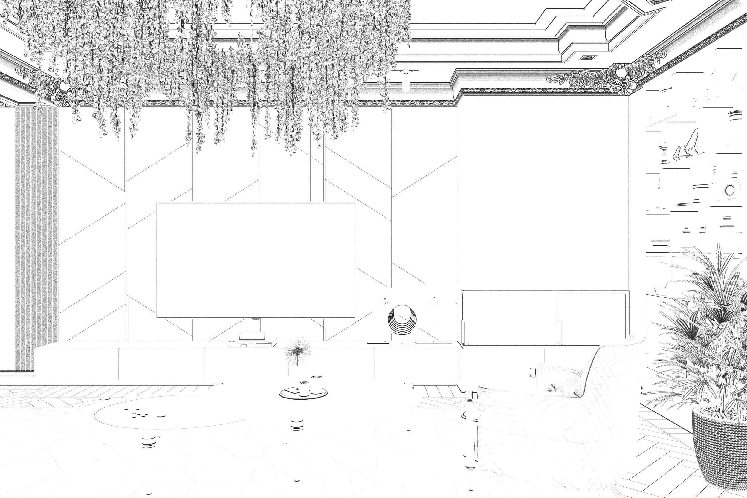 Interior Scene-1 for 3D Studio MAX and Corona Renderer 3D model_5