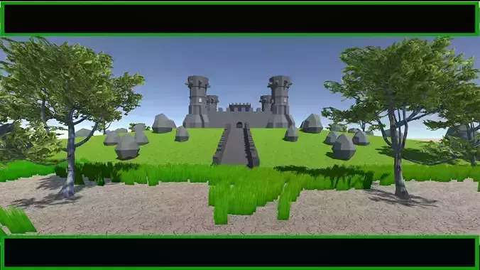 Castle medieval 3D model