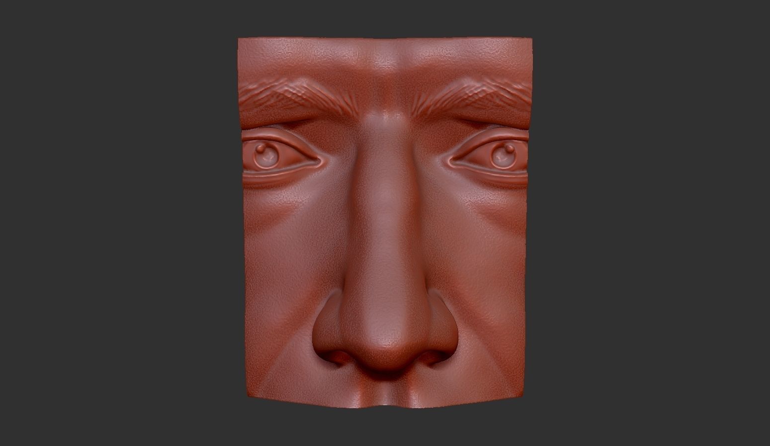 Male Face 3D print model_1