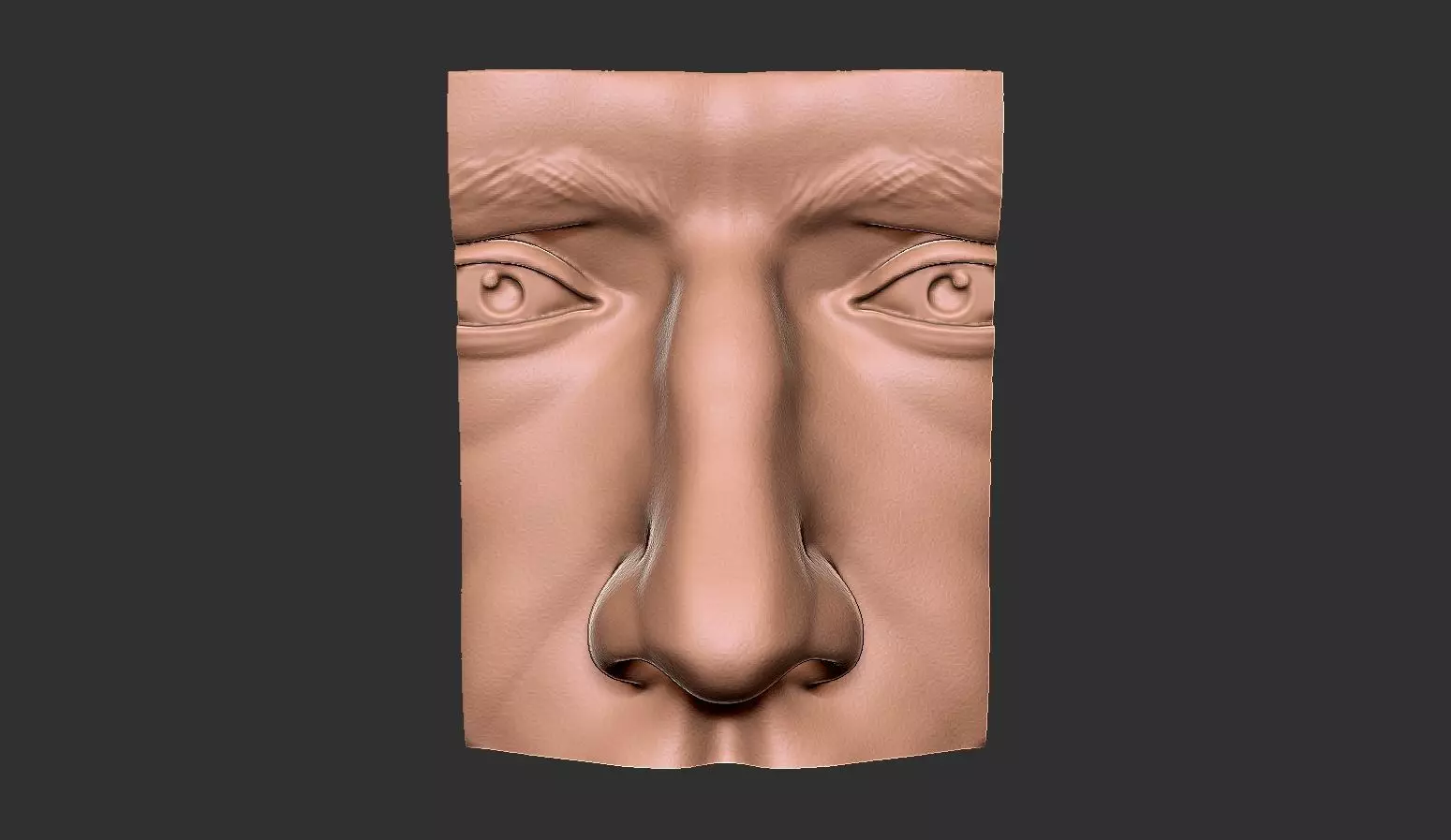 Male Face 3D print model_0