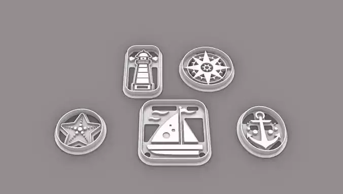 sailboat cookie cutter 3D print model