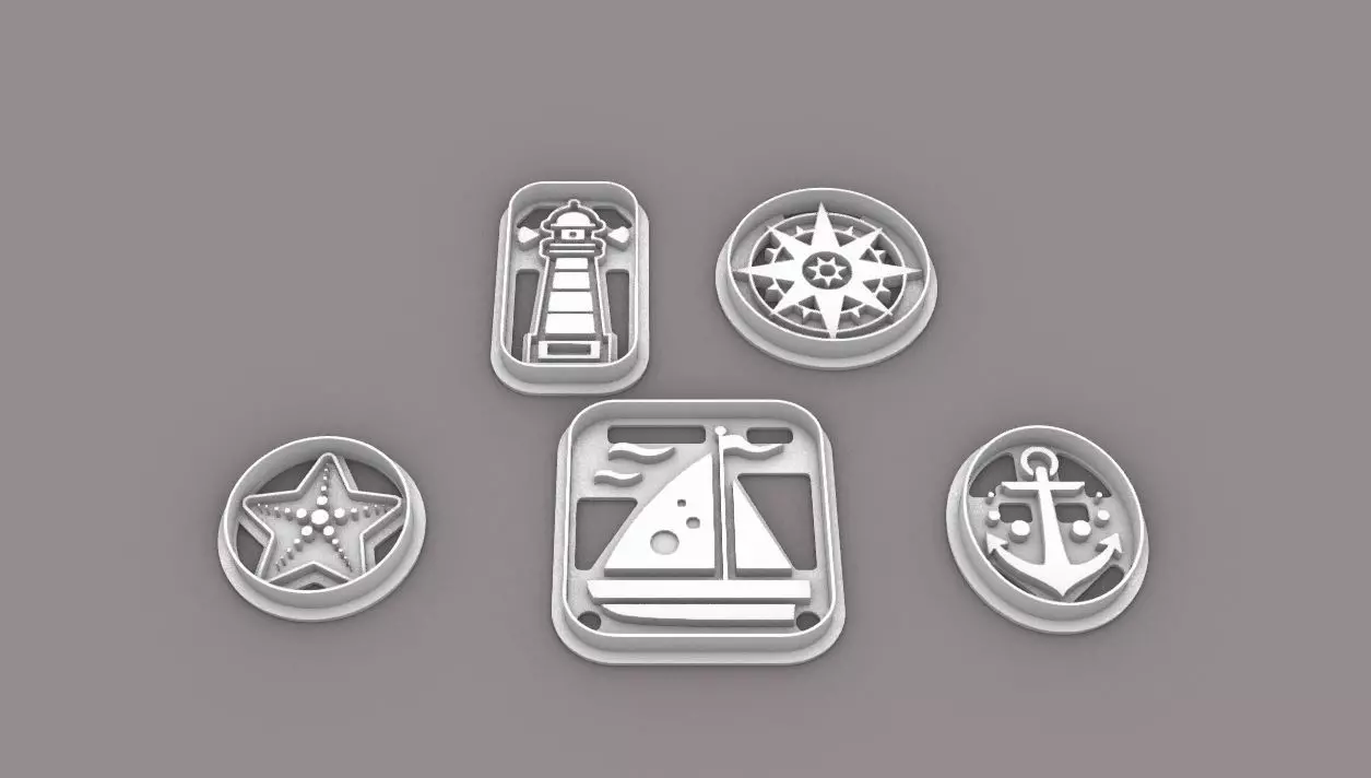 sailboat cookie cutter 3D print model