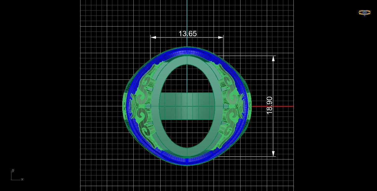 NEO MAN RING MODEL20 3D print model_3